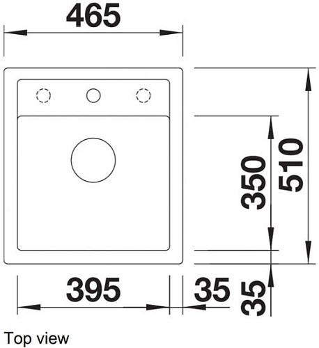 Кухонная мойка Blanco Dalago 45 525869 (черный)