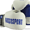 Тренировочные перчатки Rusco Sport 10 oz (белый/синий)