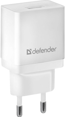 Сетевое зарядное Defender EPA-10 (белый)