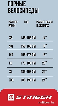 Велосипед Stinger Element 29 L 2025 (синий)