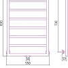 Полотенцесушитель Сунержа Канцлер 800x500 30-0254-8050