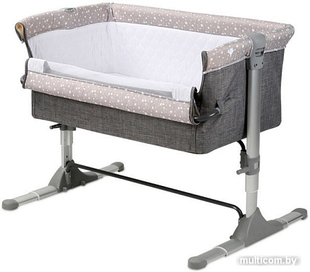 Приставная детская кроватка Lorelli Sleep'n'Care (grey elephant)