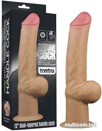 Реалистичный фаллоимитатор Lovetoy Silicone Cock 30 см LV411033
