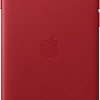 Apple Leather Case для iPhone SE 2020 (красный)