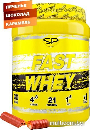Протеин Steelpower Fast Whey Protein (900 г, печенье/шоколад/карамель)