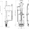 Комплект арматуры Ани Пласт WC6550M