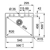 Franke MRG 610-54 FTL (черный матовый)
