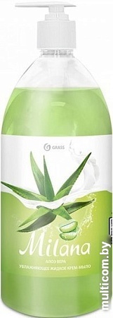 Grass Крем-мыло жидкое увлажняющее Milana алоэ вера 1000 мл