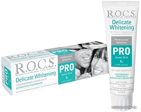 Зубная паста R.O.C.S Pro Sweet Mint деликатное отбеливание 135 г