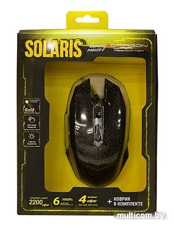 Мышь + коврик QUMO Dragon War Solaris M10