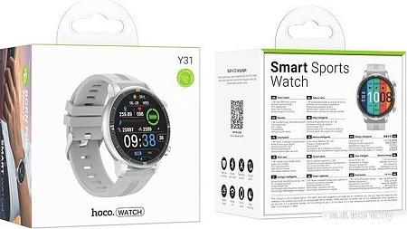 Умные часы Hoco Y31 (серебристый)