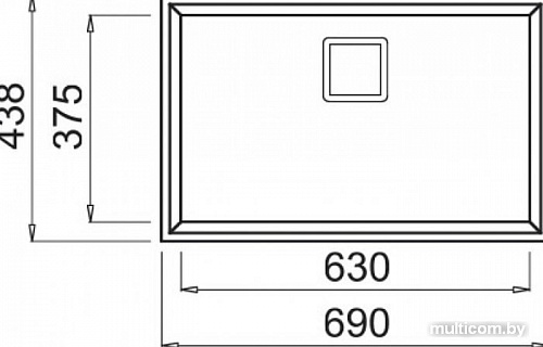 Кухонная мойка Elleci Karisma 120 Undermount Black K86