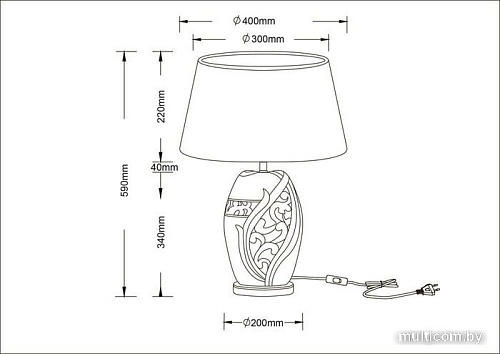 Настольная лампа Arte Lamp A4064LT-1BR