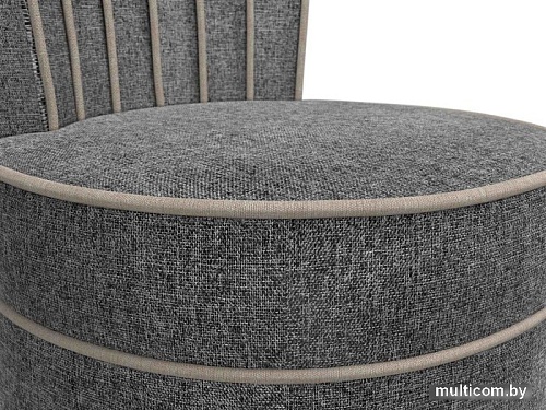 Интерьерное кресло Лига диванов Ирис (рогожка, серый/бежевый)