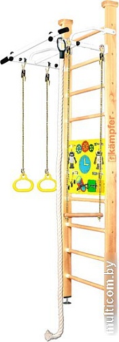Детский спортивный комплекс Kampfer Helena Ceiling Busyboard (стандарт, натуральный/бизиборд желтый)