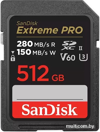 SanDisk Extreme PRO SDXC SDSDXEP-512G-GN4IN 512GB