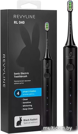 Электрическая зубная щетка Revyline RL 040 Black Rabbit Special Edition (черный)