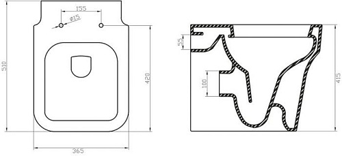 Унитаз BelBagno Janice [BB124CB]