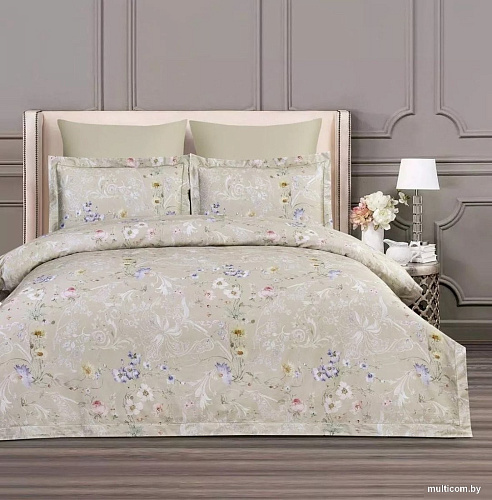 Постельное белье Arya Diamond Sage 2сп (зеленый шалфей)
