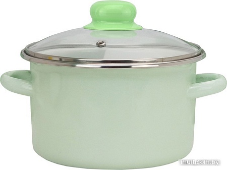 Кастрюля Эмаль 12-1610С (салатовый)