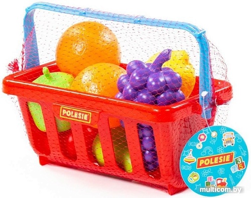 Корзина игрушечная Полесье Набор продуктов с корзинкой №2 46963