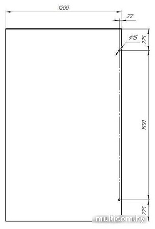 Душевая стенка Radomir Walk-in G1 120x200 1-10-0-0-0-1911 (матовое стекло)