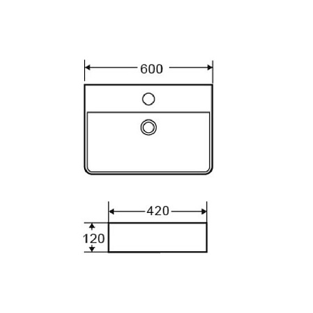 Умывальник Azario AZ-2173