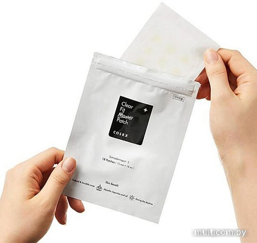 Cosrx Патчи от акне маскирующие Clear Fit Master Patch 18 шт