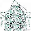 Фартук Swed House Nietap MR3-857 (белый/зеленый/рисунок)