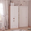 Шкаф распашной Polini Kids Simple двухсекционный с ящиком 0001302.161 (дуб пастельный/белый)