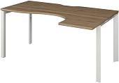 Стол Программа Техно Аргентум-МП НТМП.П-040 правый (дуб сафари/белый)