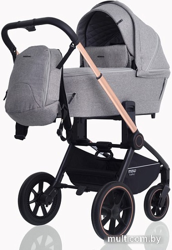 Универсальная коляска Rant MOWbaby Zoom PU (2 в 1, gold beige)