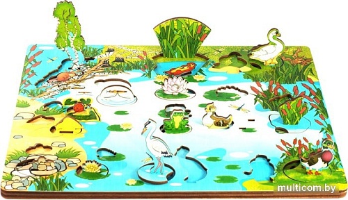 Мозаика/пазл Нескучные игры Обитатели пруда 3D 7923