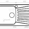 Кухонная мойка Polygran F-12 (бежевый)