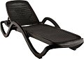 Шезлонг Элластик-Пласт Capri плетеный 195x73x41 (шоколадный)