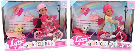Кукла Qunxing Toys Милана на велосипеде 4606