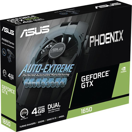 Видеокарта ASUS Phoenix GeForce GTX 1650 OC 4GB GDDR6 V2 PH-GTX1650-O4GD6-P-V2