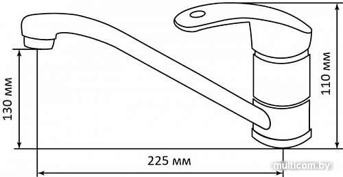 Смеситель LEX Salto M White RULE000151