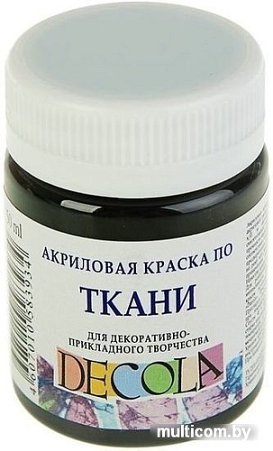 Акриловая краска Decola 4128810 (черный, 50 мл)