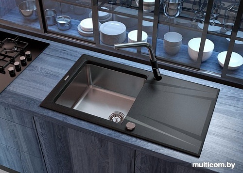 Кухонная мойка Deante Prime ZSR G113 (графитовый металлик)