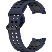 Ремешок Rumi Extreme силиконовый для Samsung Galaxy Watch4/5 (20 мм, темно-синий/черный)
