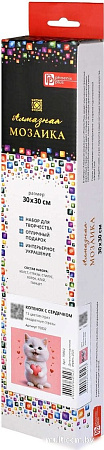 Алмазная мозаика Феникс+ Котенок с сердечком 70802