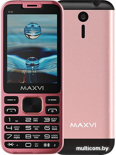 Мобильный телефон Maxvi X10 (розовый)