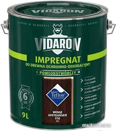 Пропитка Vidaron Impregnant V10 9 л (африканское венге)