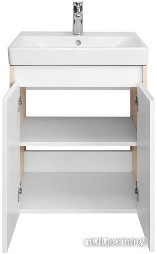 Акватон Тумба с умывальником Сканди Doors 55 1A2788K0SDB20 (белый/дуб верона)