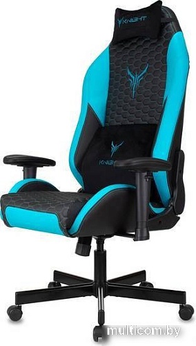 Кресло Knight Neon (черный/голубой)