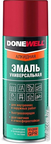 Эмаль Donewell Универсальная 0.52 л (коричневый)