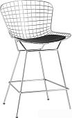 Стул Stool Group Bertoia BTY-24L-P6 CH/BL (хромированный с черной подушкой)