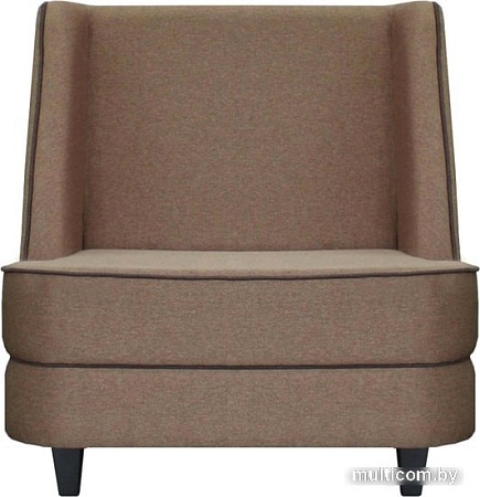 Интерьерное кресло Brioli Рико (рогожка, J2 бежевый/темные ножки)