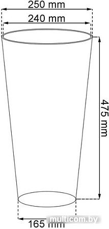 Prosperplast Tubus Slim Beton 250 DTUS250B-422U (бетон)